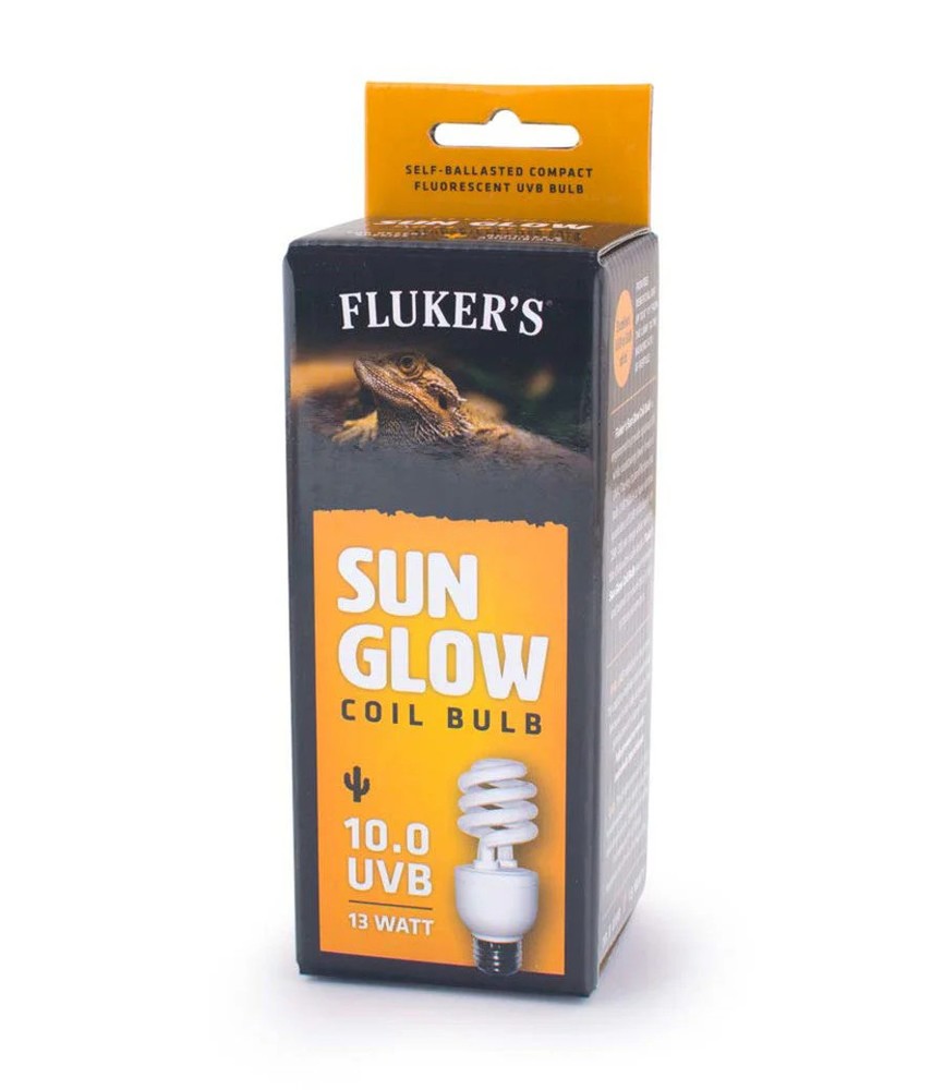 Fluker’s Sun Glow 10.0 UVB Desert Coil Bulb White 1ea/13 W