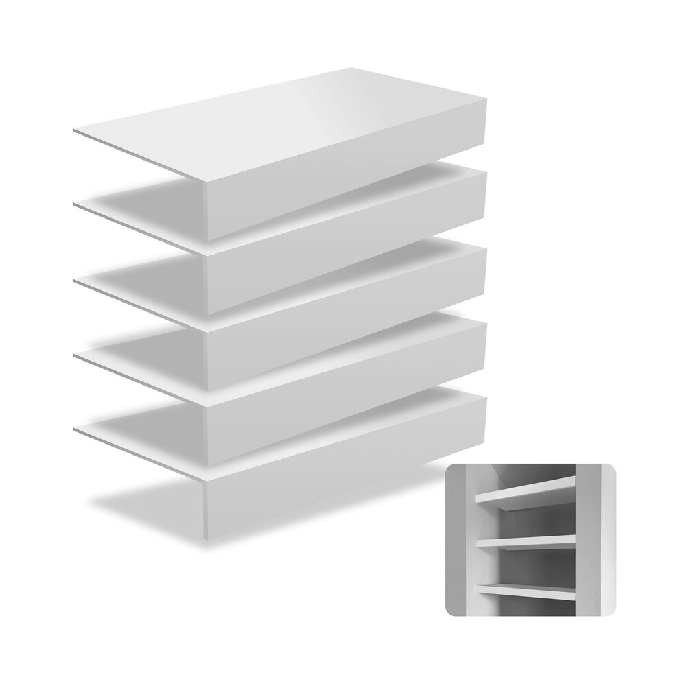 Wire Shelf Cover 5 Pcs, 24×12 Wood Rack Covers for Wire Shelving and Pantry C…