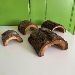Reptile bundle LOT 3 Natural Wood Log Hides driftwood & 1 Resin wood snake decor
