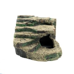 JIHAQUA Large Resin Reptile Tank Accessories Hideouts Cave Habitat Decor for …