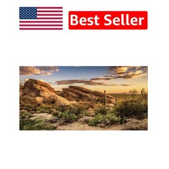 30×12” Lightweight Polyester Aquarium Background – Natural Desert Scene