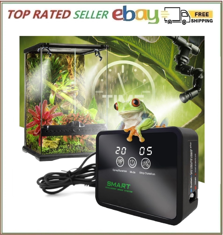 Reptile Fogger Automatic Reptile Mister Fogger for Terrarium, Timed Terrarium…