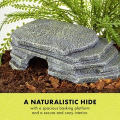 Zilla Herp Hotel, Naturalistic Hide and Basking-Platform for Leopard Geckos, …