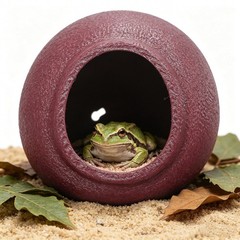 Egg Shaped Frog Breeding Box Toad House Habitat Tank Accessories