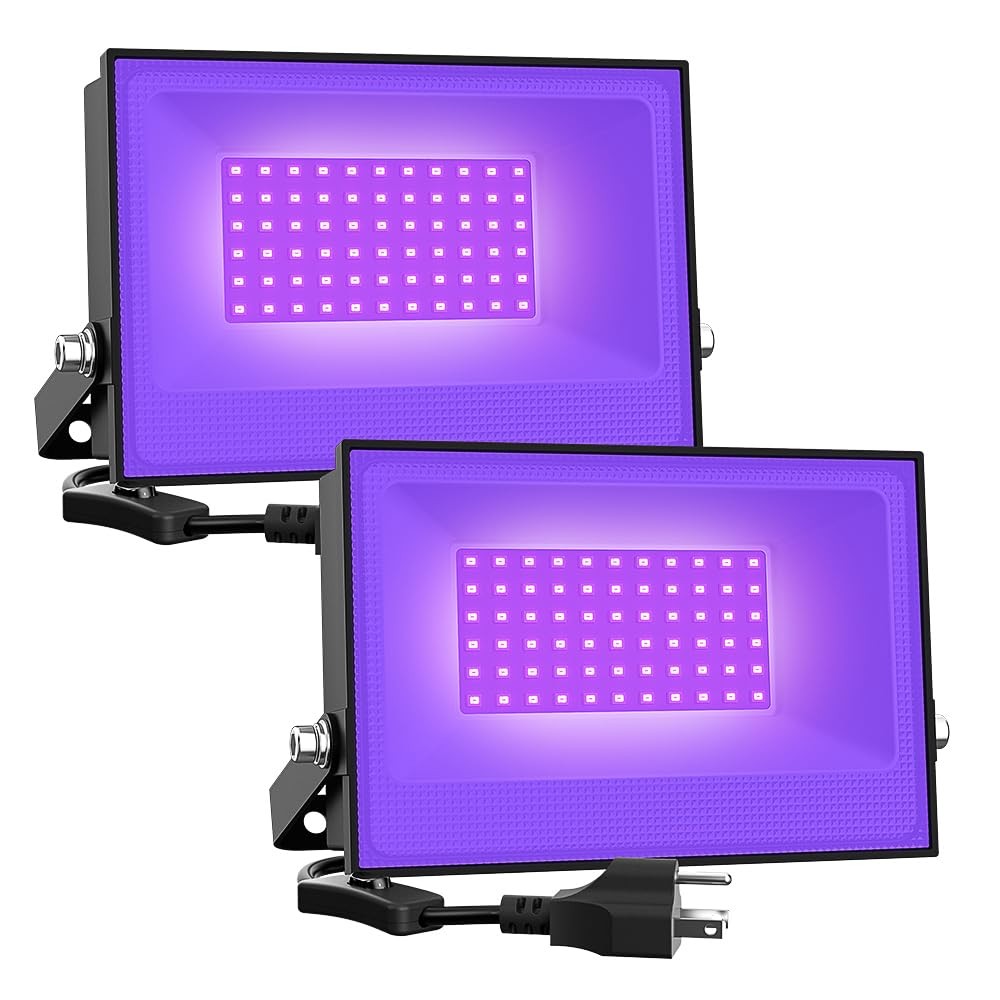 Onforu 2 Pack 38W LED Black Lights, Blacklight 2 Count (Pack of 1),