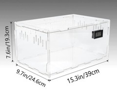 Reptile Terrarium Aquarium Breeding Tank Acrylic Reptile Feeding Box