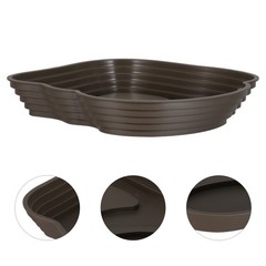 Pet Turtle Bathing Pool Feeder for Bearded Dragon Reptile Water Tray