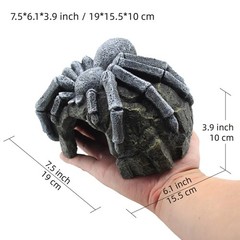 Reptile Rock Cave Hideouts Terrarium Habitat Decor Gecko Tank Accessories for…