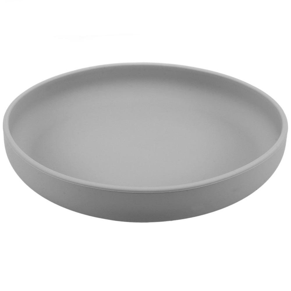 Stable Silicone Plate Elderly Feeding Plate Leakproof Food Eating