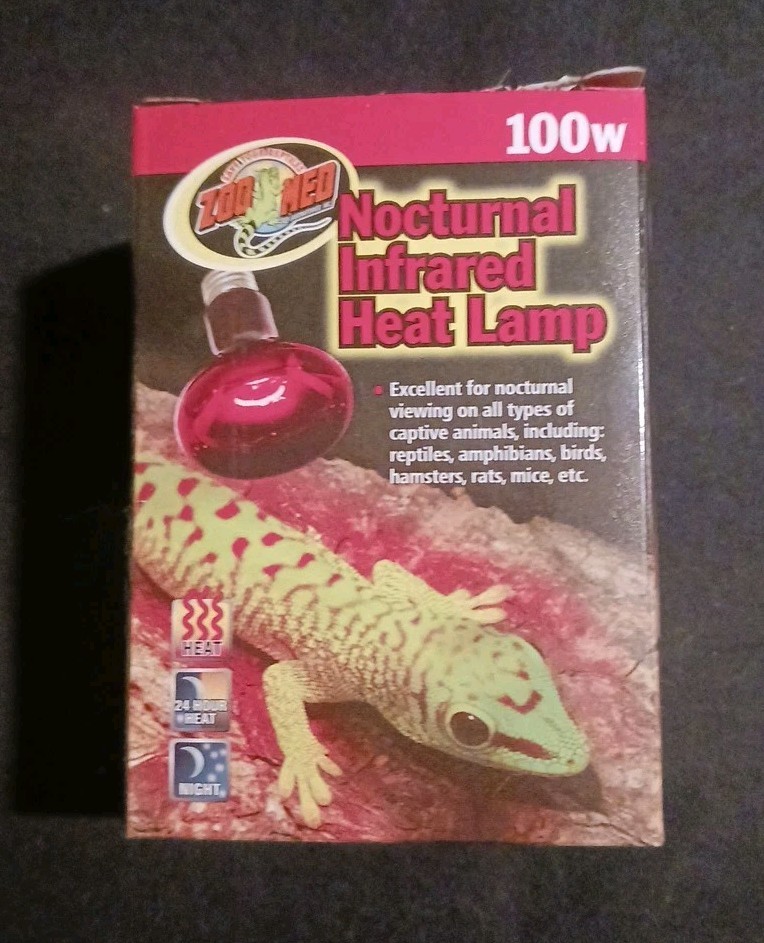 Zoo Med Nocturnal Infrared Heat Lamp for Reptiles 100 Watts (FREE SHIPPING)