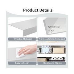 Wire Shelf Cover 5 Pcs, 24×12 Wood Rack Covers for Wire Shelving and Pantry C…