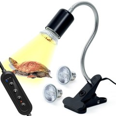 Adjustable UVB Turtle Heat Lamp Timer 360 Rotation AntiSlip Clamp Aquarium