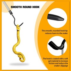 2pcs Snake Hook Set, Heavy Duty Snake Catcher Stainless Steel Snake Handling …