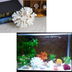 Besimple Pack of 2 Artificial Coral Ornament, Aquarium Resin Coral Decor Unde…