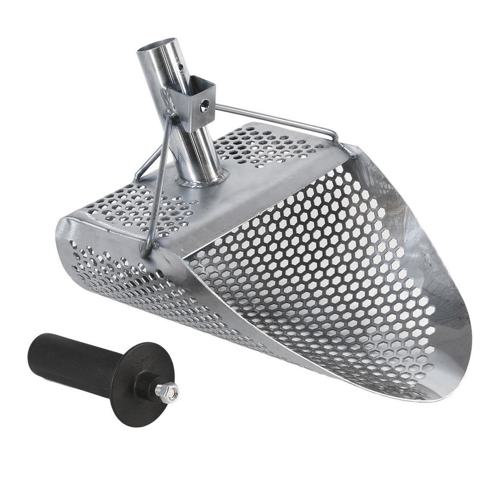 Kraken 11″ x 8″ Stainless Steel Metal Detector Sand Scoop w/ 2 Mount Holes