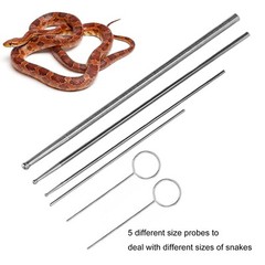 6PCS Snake Probe Kit Stainless Steel Round Head Anti Allergy Reptiles Snake