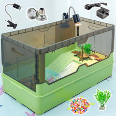 Turtle Habitat Tank Kit– Fresh Filtration, Waterplay Fun, Diverse Living, Heat L
