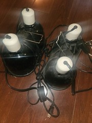 Reptile lights, Good condition . Two sets of, Zoomed brand lights