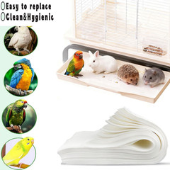 Bird Cage Liners-100Pcs-11” X 20”Disposable Non-Wovenbird Cage Tray Liners, Di