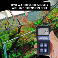 DANOPLUS PAR Meter, Par Meter for Reef Tank IP68 Waterproof Aquarium PAR Meter,