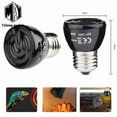 Infrared Ceramic Emitter Heat Lamp for Reptile Pet Brooder Light Bulb hot A2TM