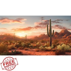 Riivvdise Reptile Habitat Backdrop Desert Khaki 48x24in
