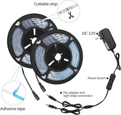 CLY 33ft LED UV Black Light Strip Kit, 600 600 Count (Pack of 1), Purple