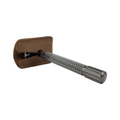 Hide & Drink, Leather Double Edge Safety Razor Head Protective Sheath, Shavin…
