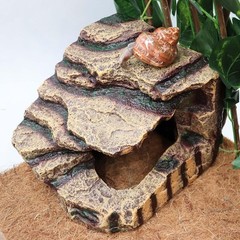 Hermit Crab Hideout, Resin Simulation Stone Reptile Cave Hideout, Hermit Crab…