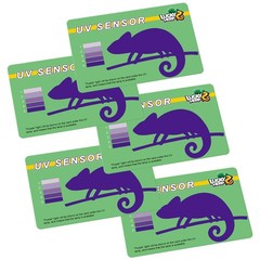 UV Test Card, UVB Sensor Testing Cards, Reptile UVA UVB Fluorescent Lamp Test…