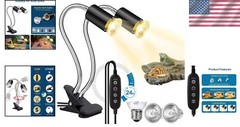 Durable Reptile Heat Lamp with Adjustable Brightness and Wide Compatibility