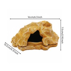 Pet Rock Hide Easy to Clean Pet Cave Hide Stable Base for Aquatic Habitat