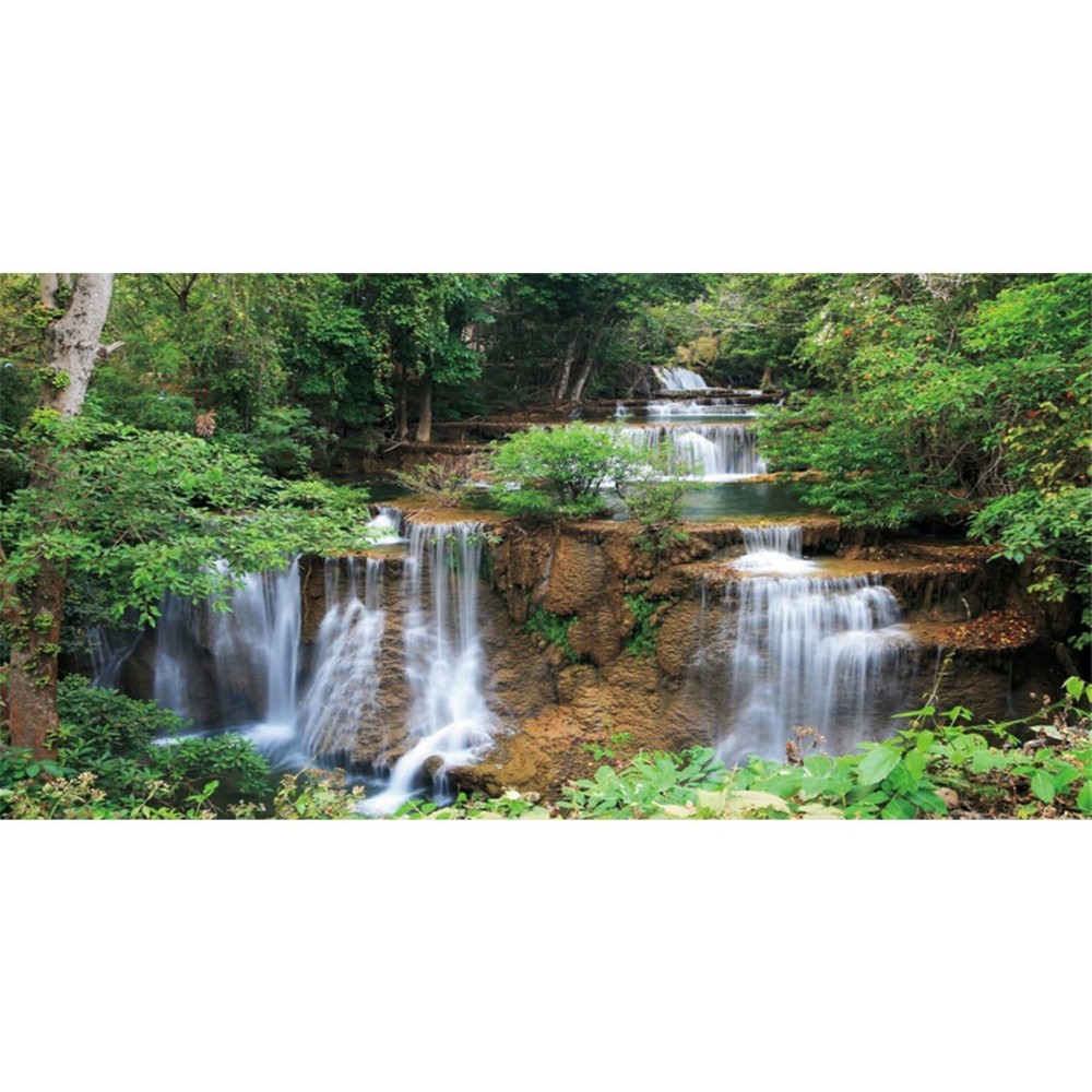 AWERT 72×24 inches Waterfall Terrarium Background Rainforest Aquarium Backgro…