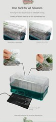 Amphibian Terrarium Tank Habitat for Pet Turtles Hermit Crabs Tortoise