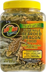 Zoo Med Natural Juvenile Bearded Dragon Food +Vitamins & Minerals 10-Oz – 4 Pack