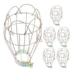 6Pcs Durable Reusable Iron Reptile Heat Lamp Guard Golden Safety Cover