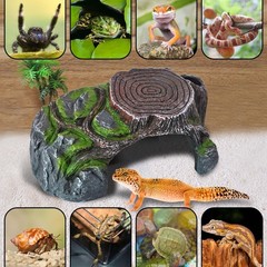 Brown Resin Reptile Hide Cave Leopard Gecko Cave Hideout