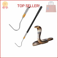 AIUWIZO 61 inch Snake Hook, Professional Reptile Catcher Handling Tool, Stainles