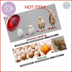 YEAOI Heat Lamp for Chickens Coop Brooder and Reptile Heat Bulb 150 Watt Infrare