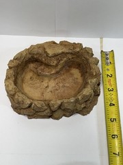Reptile Water Food Bowl Resin Medium Size Excellent Condition See Photos!
