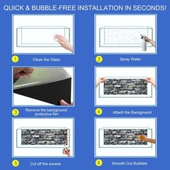 Aquarium Background & Fish Tank Background – Ultra HD Static Cling, Tape-F