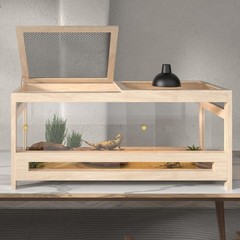 80 Gallon 4x2x2 Reptile Enclosure, Large Reptile Tank with Mesh Lid, Bearded …