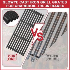 Grill Grates and Emitter for Charbroil TRU-Infrared 463247412 463257110 46324…