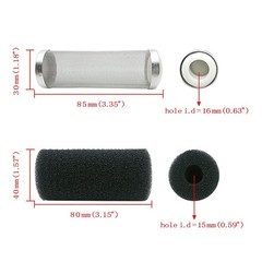16mm Stainless Steel Aquarium Mesh Net Filter Guard Fish Shrimp Inflow Inlet …
