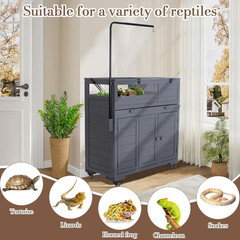 Premium Reptile Habitat Enclosure for Tortoises, Lizards, and Snakes – Adjustabl