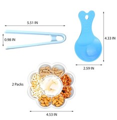 2pcs Hermit Crab Food Bowls with Feeding Tongs and Scooper Set, Hermit Crab F…