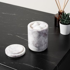 Cork & Mill Marble Bathroom Accessories Set, Solid Natural Marble, Complete V…