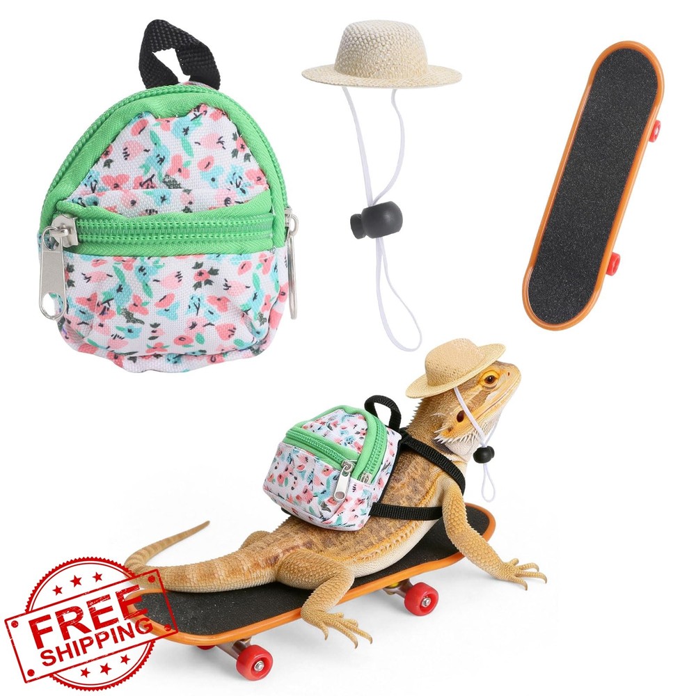 HAEZU Bearded Dragon Costume Green Floral Prints