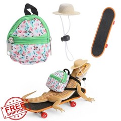 HAEZU Bearded Dragon Costume Green Floral Prints