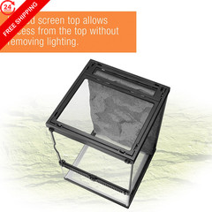 Zilla 11 Gallon Glass Tropical Vertical Habitat Starter Kit for 11 GAL, Clear